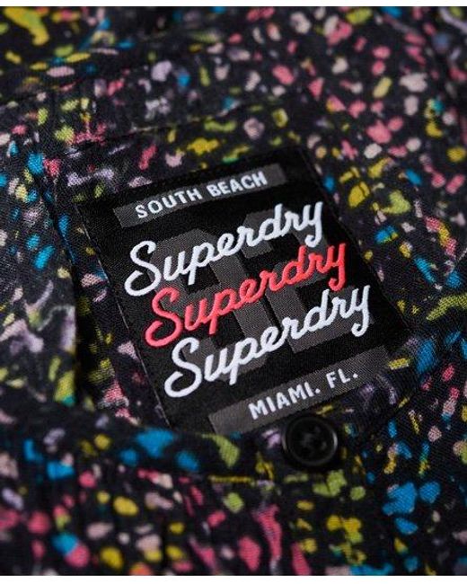 Superdry Black Peekaboo Top Mini Punk Splatter