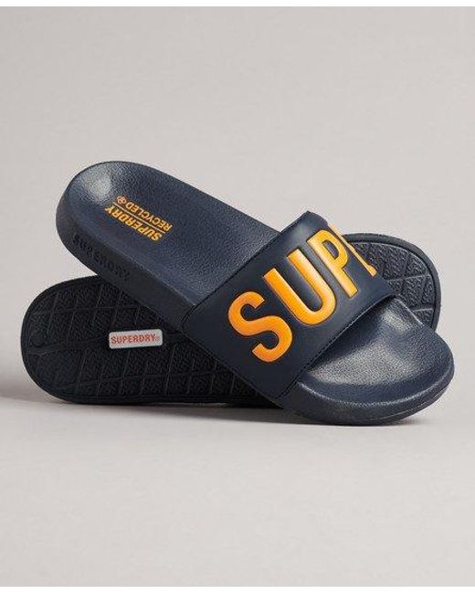 Sandales de piscine core Superdry pour homme en coloris Blue