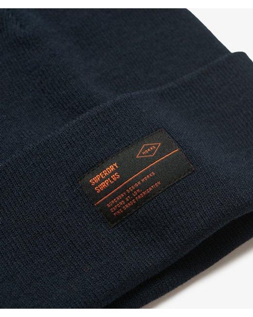Superdry Blue & Co Surplus Knitted Beanie Hat