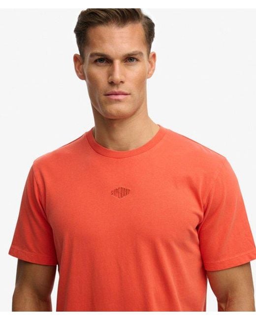 Superdry Red & Co Micro Logo T-shirt for men