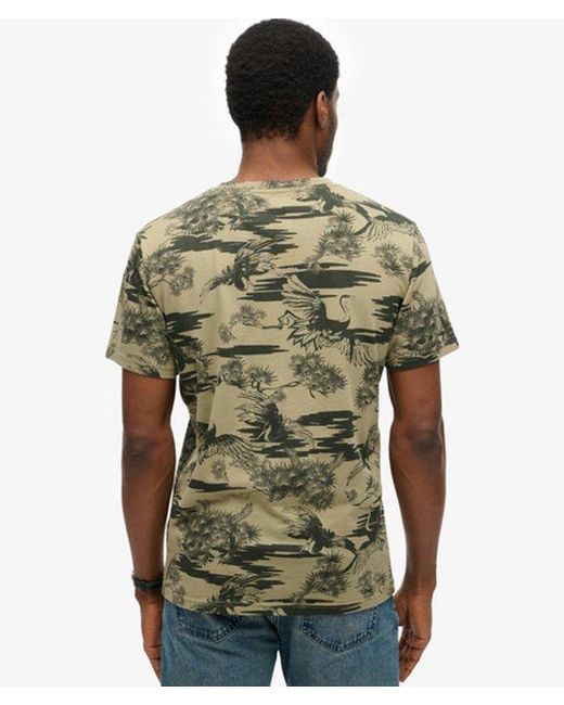 Superdry Green & Co Classic Essential Printed T-shirt for men
