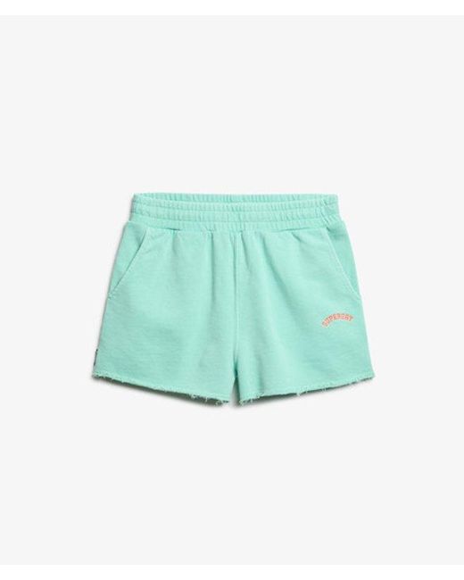 Superdry Green & Co Essential Logo Garment Dye Shorts
