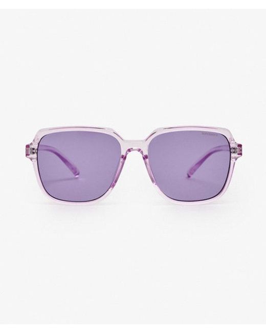 Superdry Purple & Co Oversized Square Sunglasses