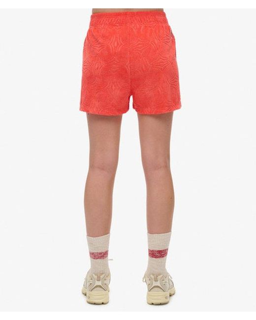 Superdry Red & Co Country Club Towelling Shorts
