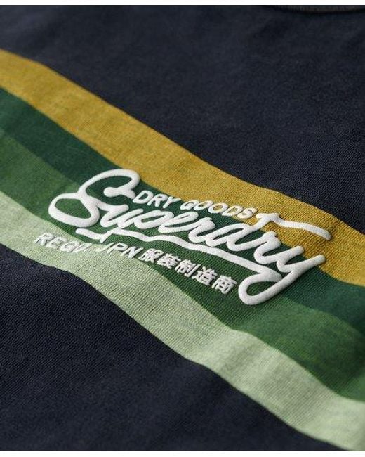 Débardeur à rayures et logo cali Superdry pour homme en coloris Green