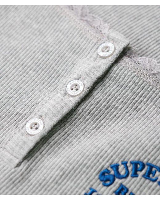 Athletic essentials button down cami top Superdry en coloris Green