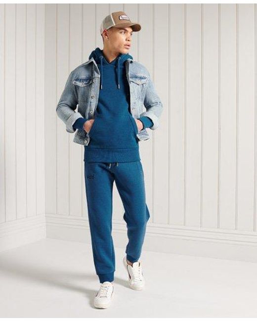 Superdry Blue Label Classic Joggers Dark Cobalt Marl for men