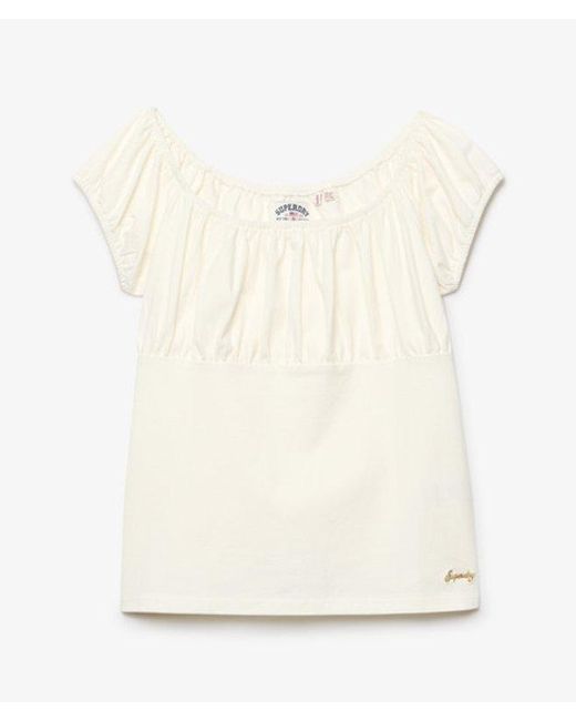 Superdry White & Co Athletic Essentials Ruched Top