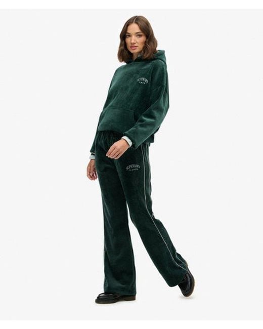 Superdry Green & Co Country Club Velour Straight joggers