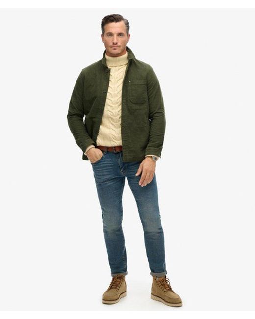 Superdry Green & Co The Merchant Store - Moleskin Overshirt for men
