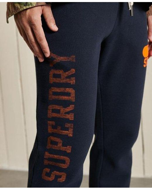 Superdry Blue Track & Field Joggers Eclipse for men