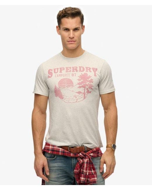 Superdry White & Co Lo-fi Outdoor Mono Relaxed T-shirt for men
