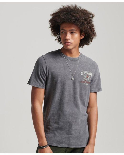 Superdry Indie T-shirt Black in Gray for Men | Lyst