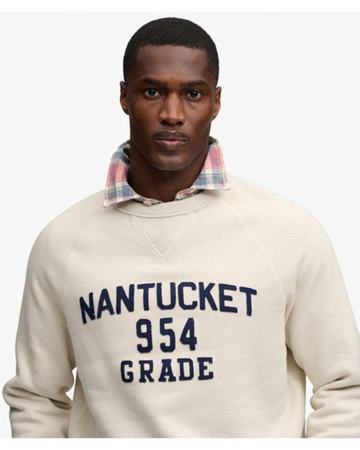 Superdry Natural & Co Merchant Vintage Applique Sweatshirt for men