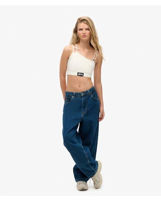 Superdry Blue & Co Limited Edition Sdx Sesh Crop Top