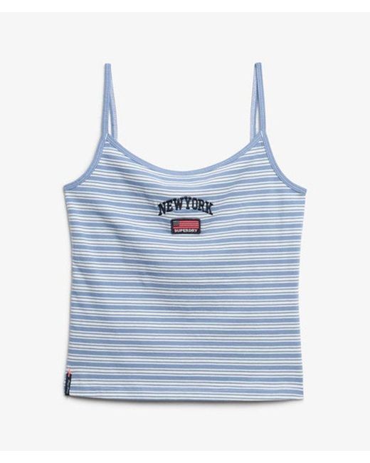 Superdry Blue Athletic Essentials Cami Top