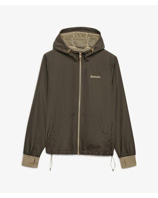 Superdry Brown Bench X & Co Bench Hooded Shell Zip Jacket