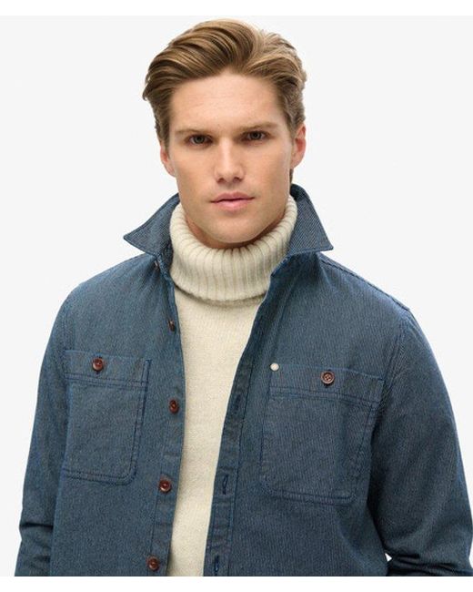 Superdry Blue & Co The Merchant Store - Denim Overshirt for men