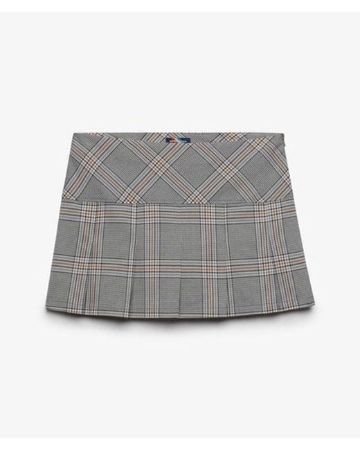 Superdry Blue Uperdry Vintage Check Kirt
