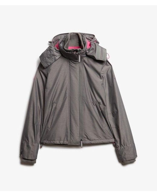 Superdry Gray & Co Pop Zip Hooded Arctic Sd-windcheater Jacket