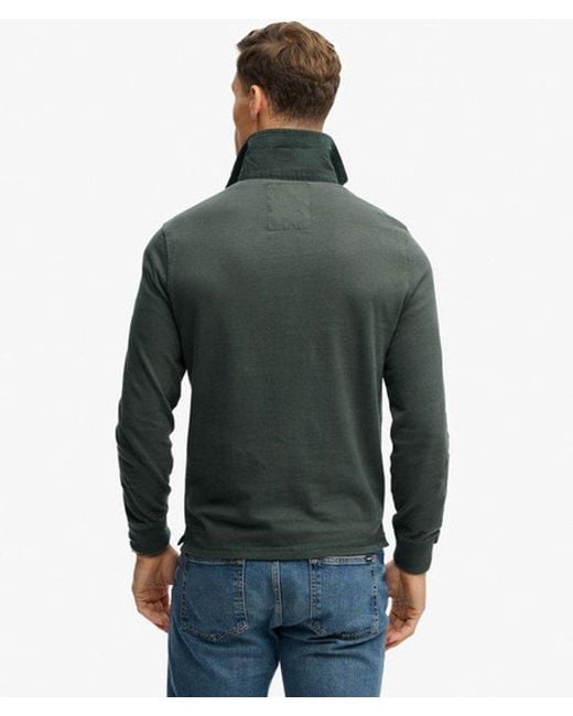 Superdry Green & Co Vintage Athletic Rugby Shirt for men