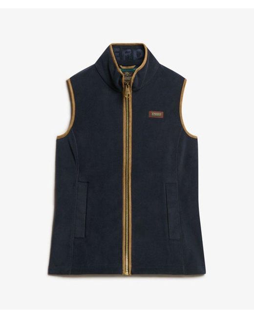 Superdry Blue Estate Fleece Gilet