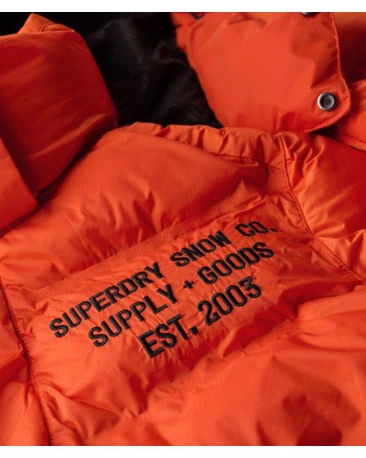 Superdry Red & Co Ski Sport Puffer Jacket for men