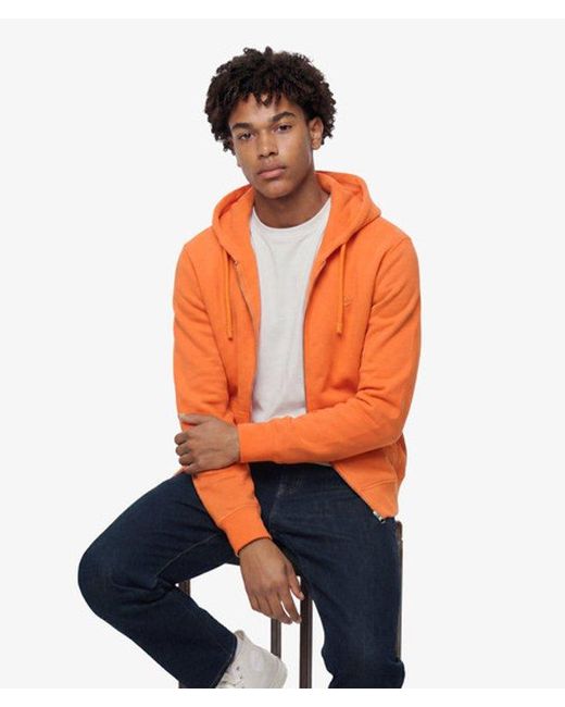 Superdry Orange & Co Essential Logo Zip Hoodie for men