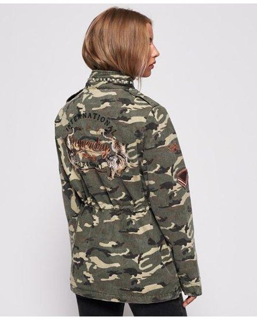 Superdry Brown Rookie Cascade Jacket Light Camo