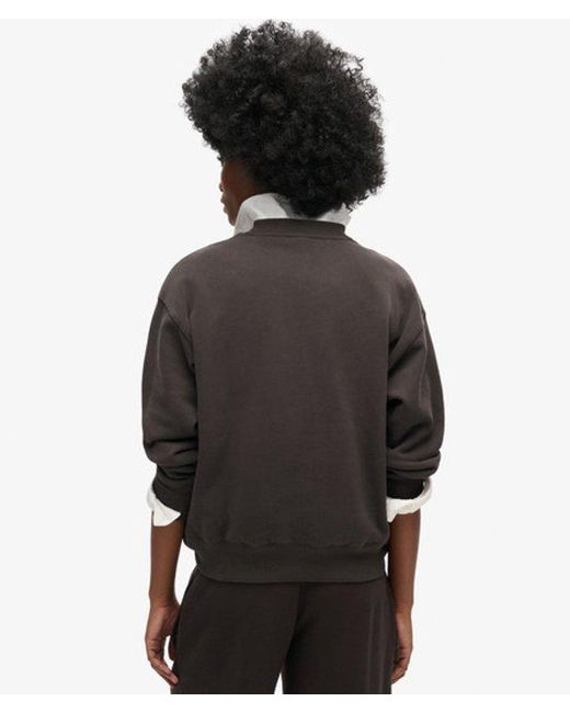 Superdry Black & Co Essential Logo Relaxed Fit Sweatshirt
