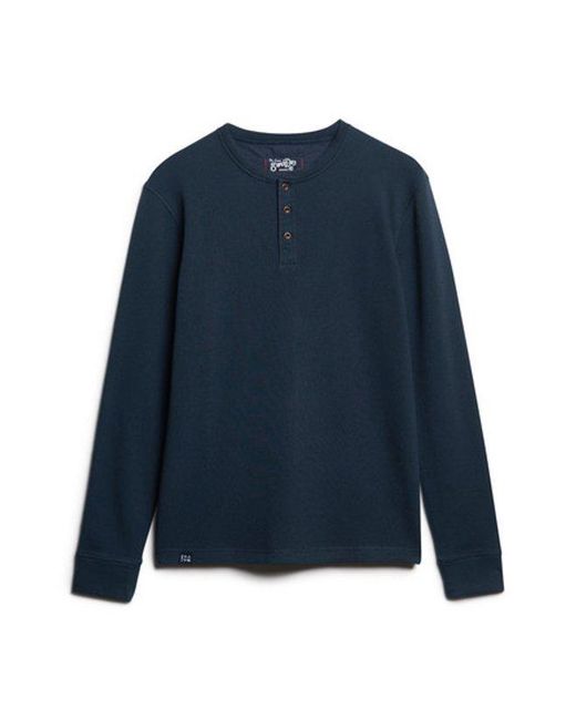Superdry Blue & Co The Merchant Store - Henley Top for men