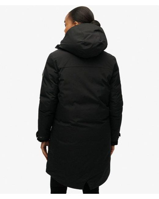Superdry Black City Fishtail Padded Parka