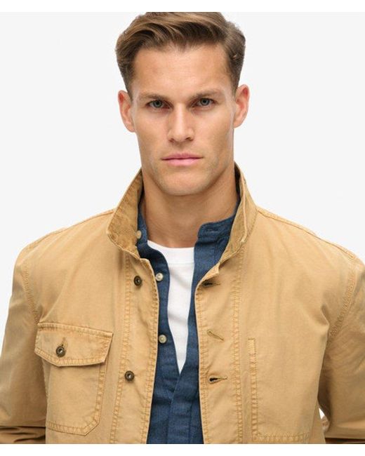 Superdry Blue & Co The Merchant Store - Cotton Work Jacket for men
