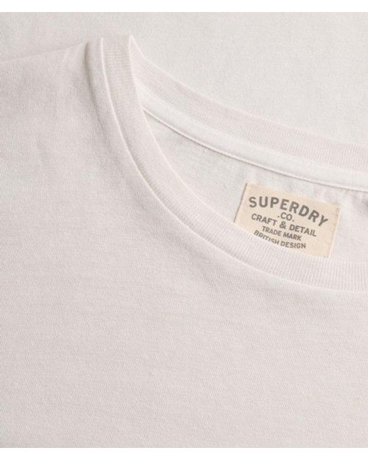 Superdry White & Co Cotton Linen Long Sleeve Pocket Top for men