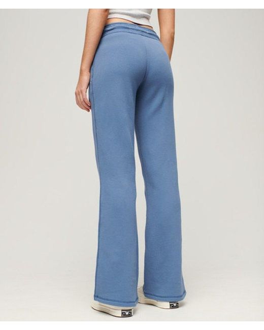 Superdry Blue & Co Athletic Essentials Low Rise Flare joggers