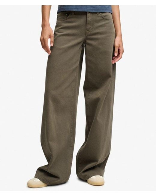 Superdry Blue & Co Mid Rise baggy Pants