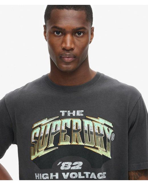 Superdry Gray & Co 70s Rock Graphic Band T-shirt for men