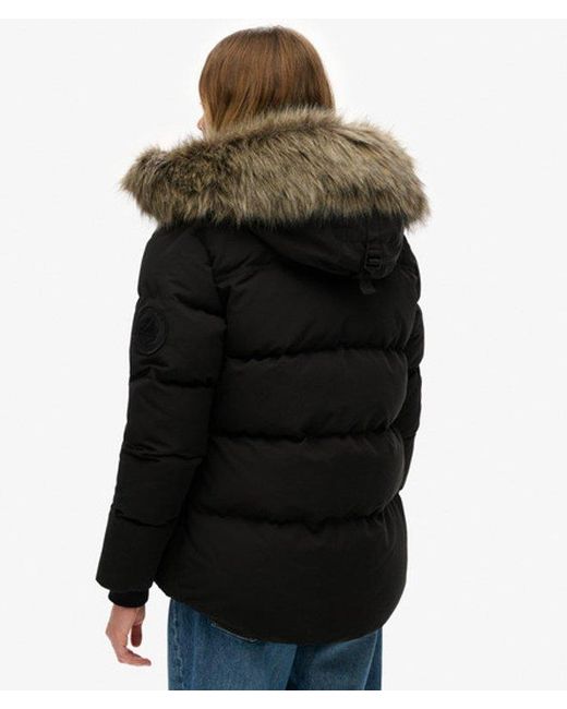 Superdry Everest Five Baffle Pufferjas in het Black