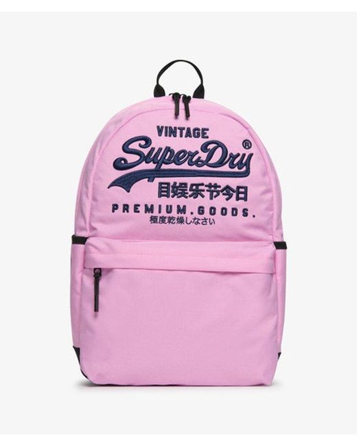 Superdry Heritage Montana Rugzak in het Pink