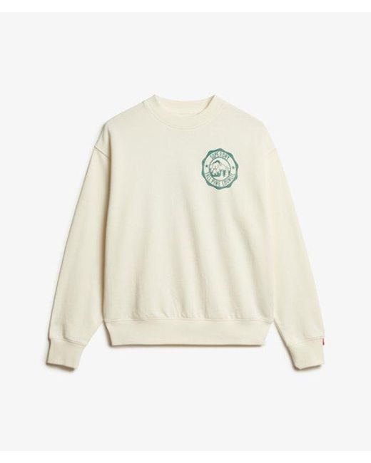 Superdry Natural & Co Lo-fi Outdoor Mono Loose Crew Sweatshirt