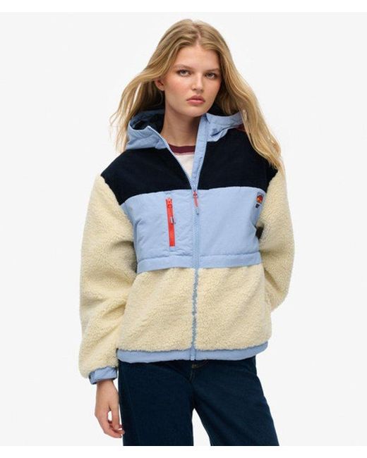 Superdry Blue & Co Hooded Fleece Jacket