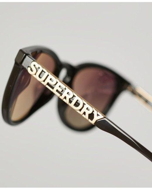 Superdry Brown Sdr Keyhole Round Sunglasses