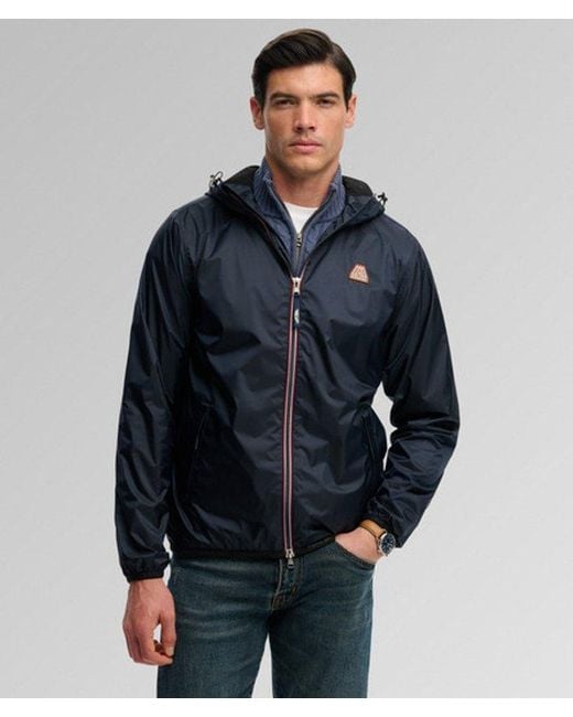 Superdry Essential Windbreaker Jas in het Blue voor heren