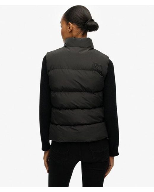 Superdry Black Sports Puffer Gilet