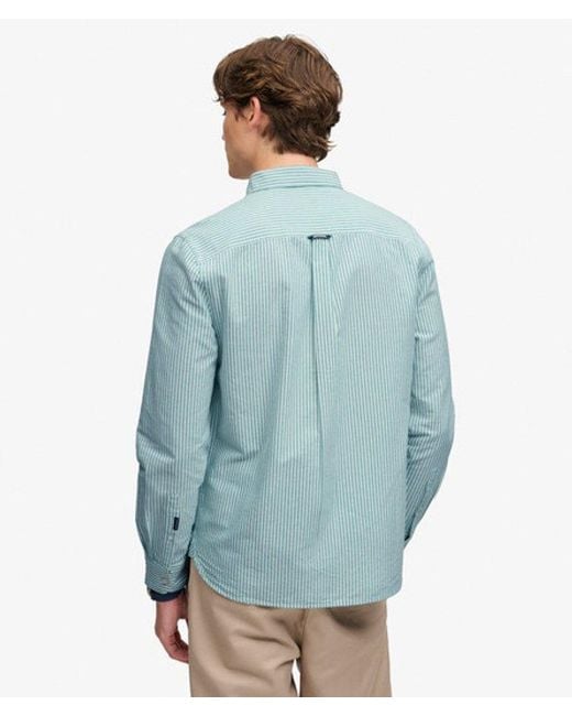 Superdry Blue & Co Classic Oxford Long Sleeve Shirt for men