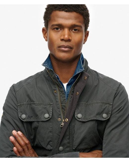 Superdry Blue & Co Estate Four Pocket Jacket for men