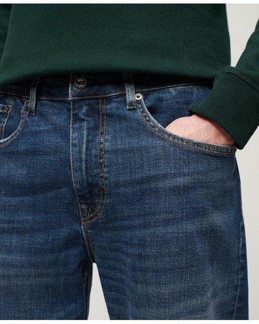 Superdry Vintage Slimfit Jeans Met Rechte Pijpen in het Blue voor heren