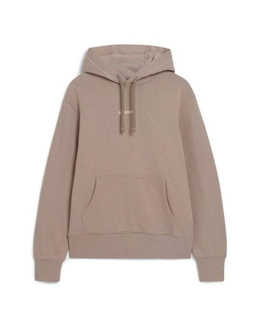 Superdry Natural & Co Micro Logo Graphic Loose Hoodie for men