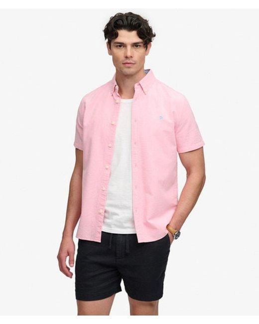 Superdry Pink & Co The Merchant Store - Linen Shorts for men