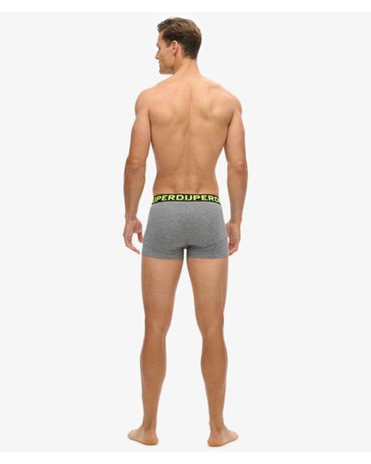 Superdry White & Co Classic Logo Print Cotton Boxer Triple Pack for men